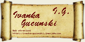 Ivanka Gucunski vizit kartica